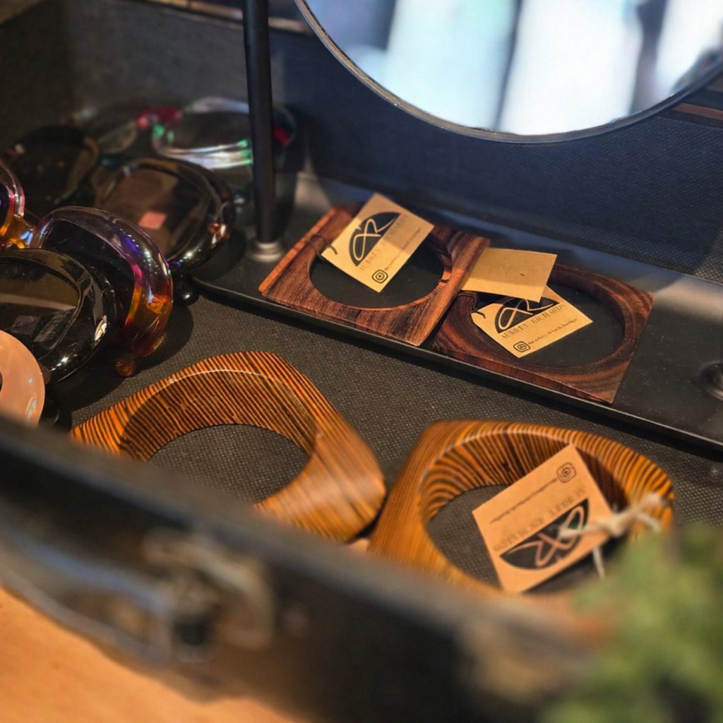 Curated accessories on display